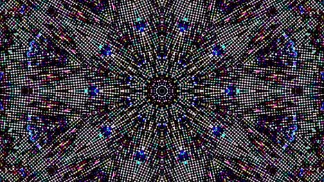 Beautiful abstract kaleidoscope that shines, a radiant light that regulates the subtle movements