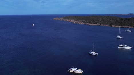 vista aérea de barcos amarrados frente a isola di