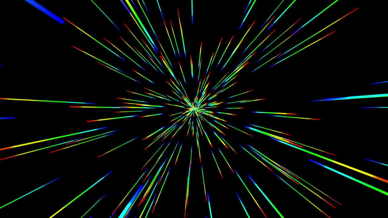 4K Abstract of warp or hyperspace motion in white star trail. Exploding and expanding movement. Motion graphic and animation background.