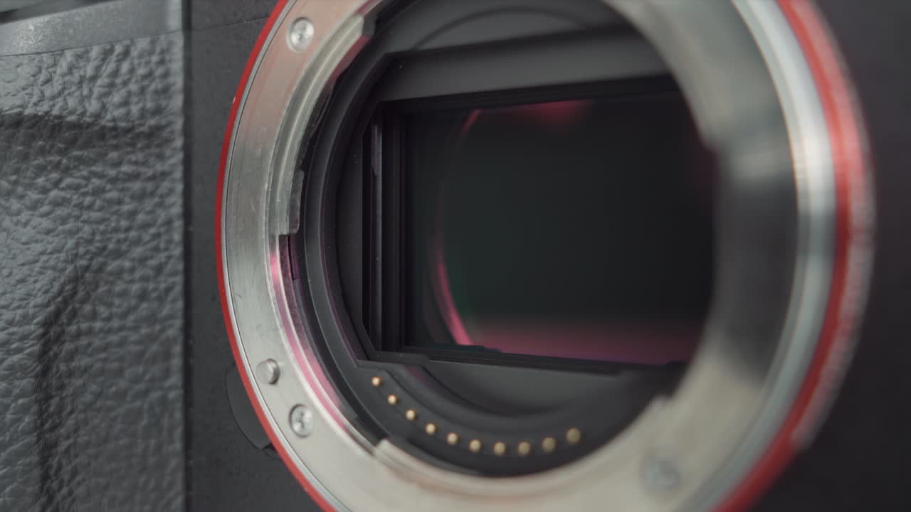 Shutter operation on a full frame camera