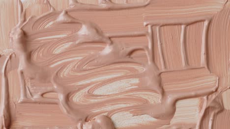 foundation swatches and brush