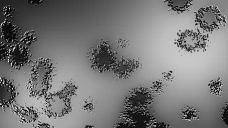 abstract background digital virus molecules greyscale