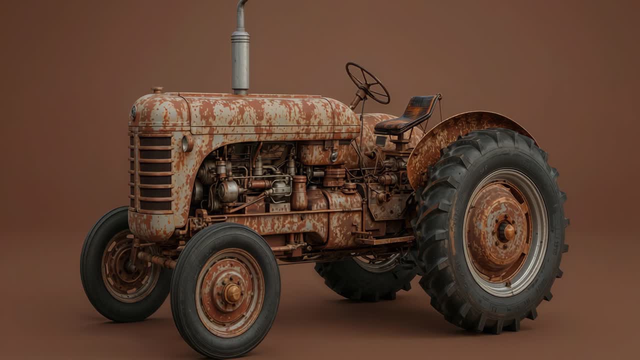 Vintage Rusty Tractor