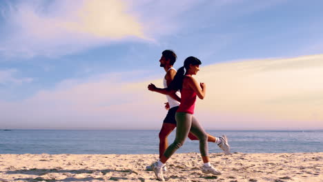 People-running-on-the-beach