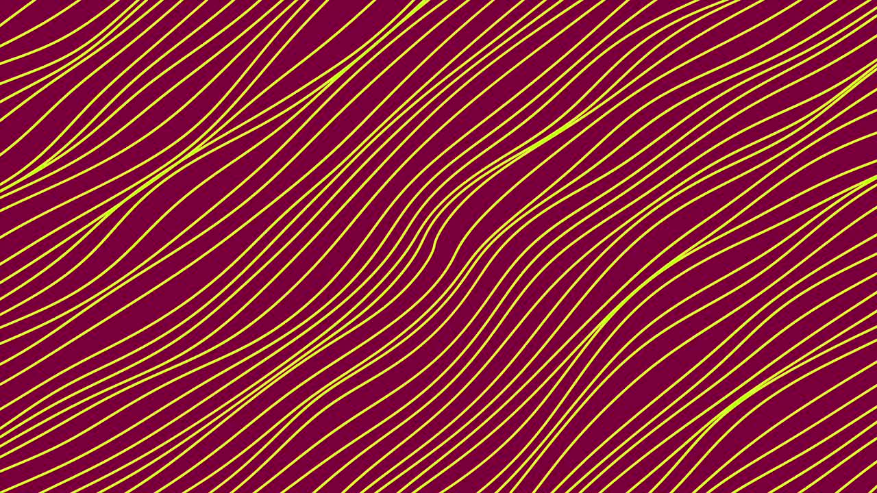 빨간색과 초록색으로 파동된 선을 가진 추상적인 패턴