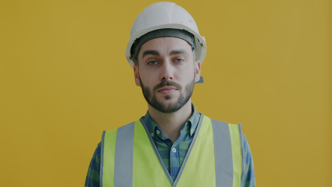 Construction Worker Measuring