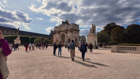 a sunny day at the tuileries garden in paris