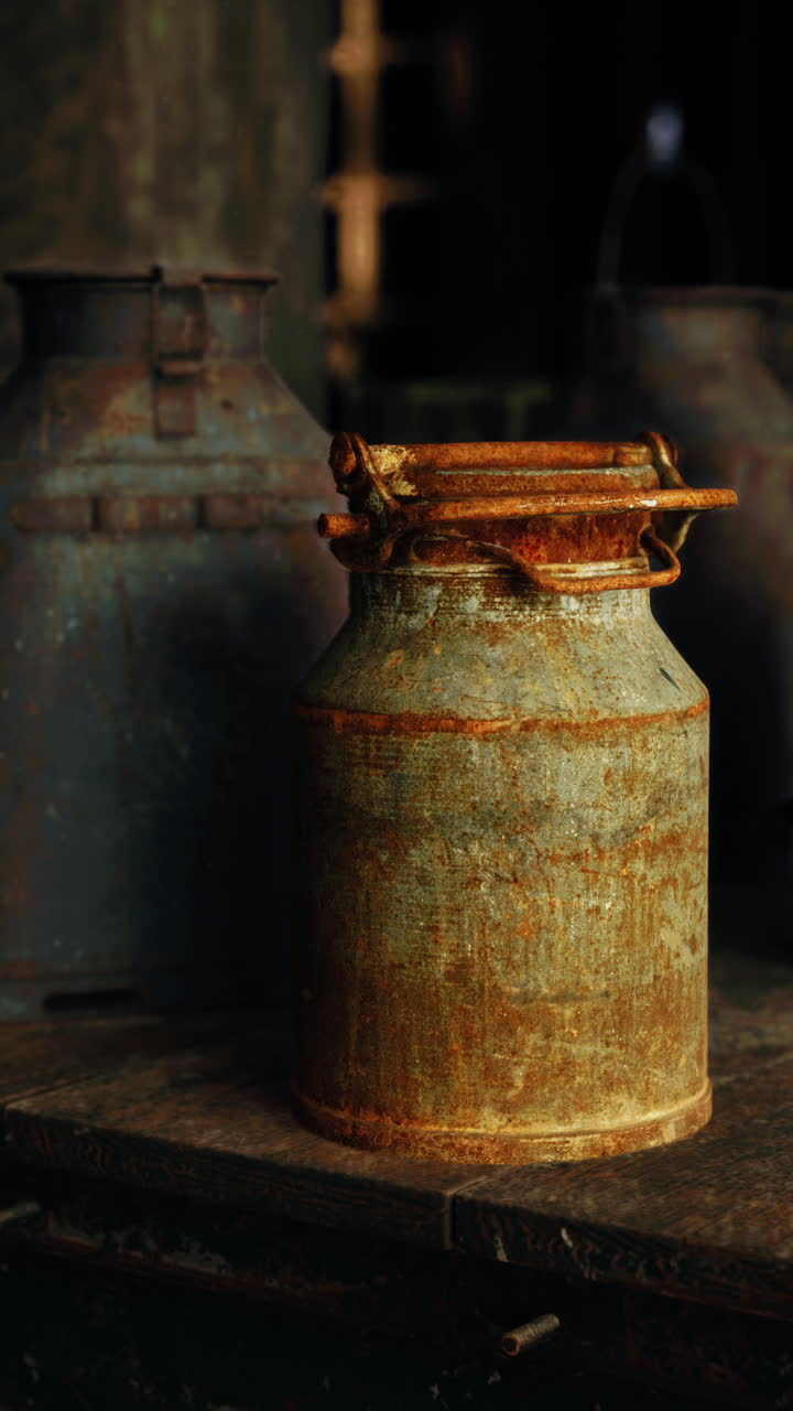 latas de leche oxidadas