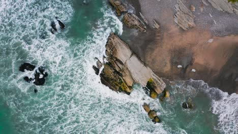 cliffs and rocks with water