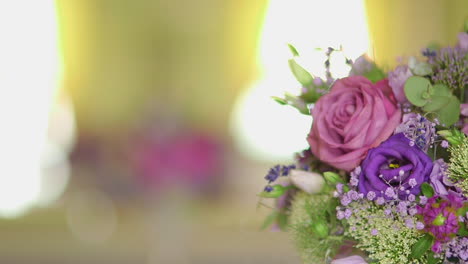 lush rose wedding ceremony flowers