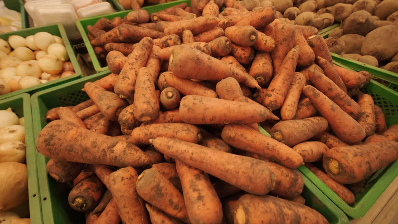 Fresh organic vegetables at the farmers market. Raw vegetables