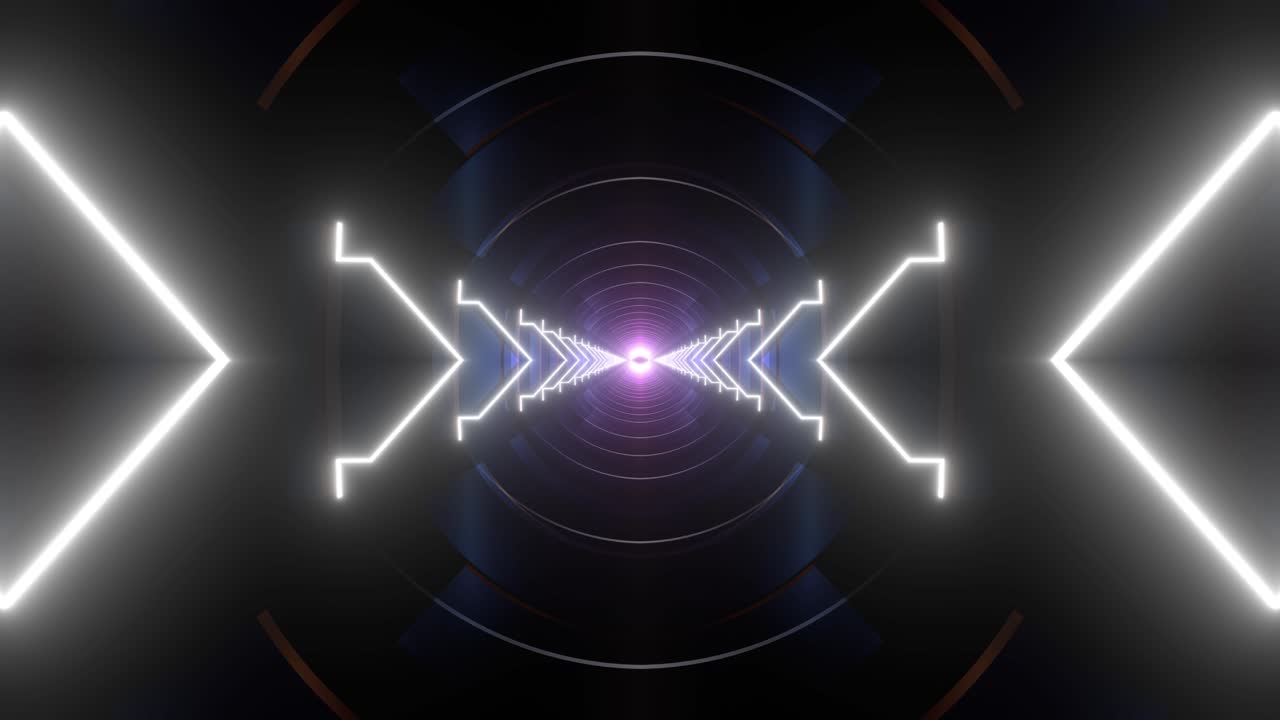 el túnel de neón futurista