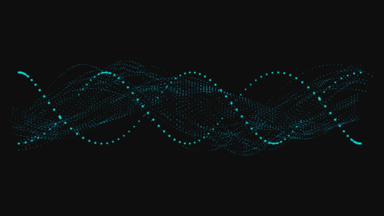 Animation of fight text over green spinning dna strand