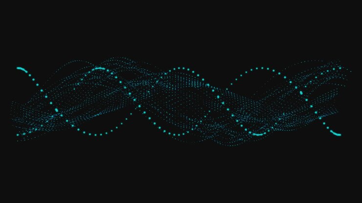 Animation of fight text over green spinning dna strand