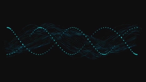 animation of fight text over green spinning dna strand