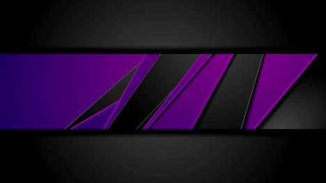 violet and black abstract corporate geometric motion animated background