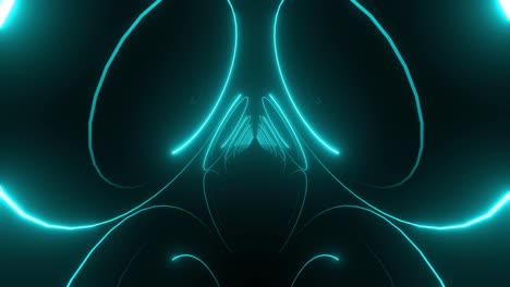 neon glowing tunnel