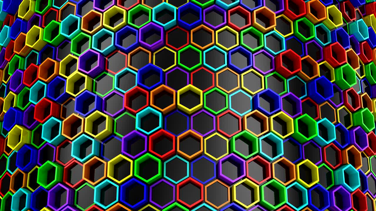 el fondo de los hexágonos