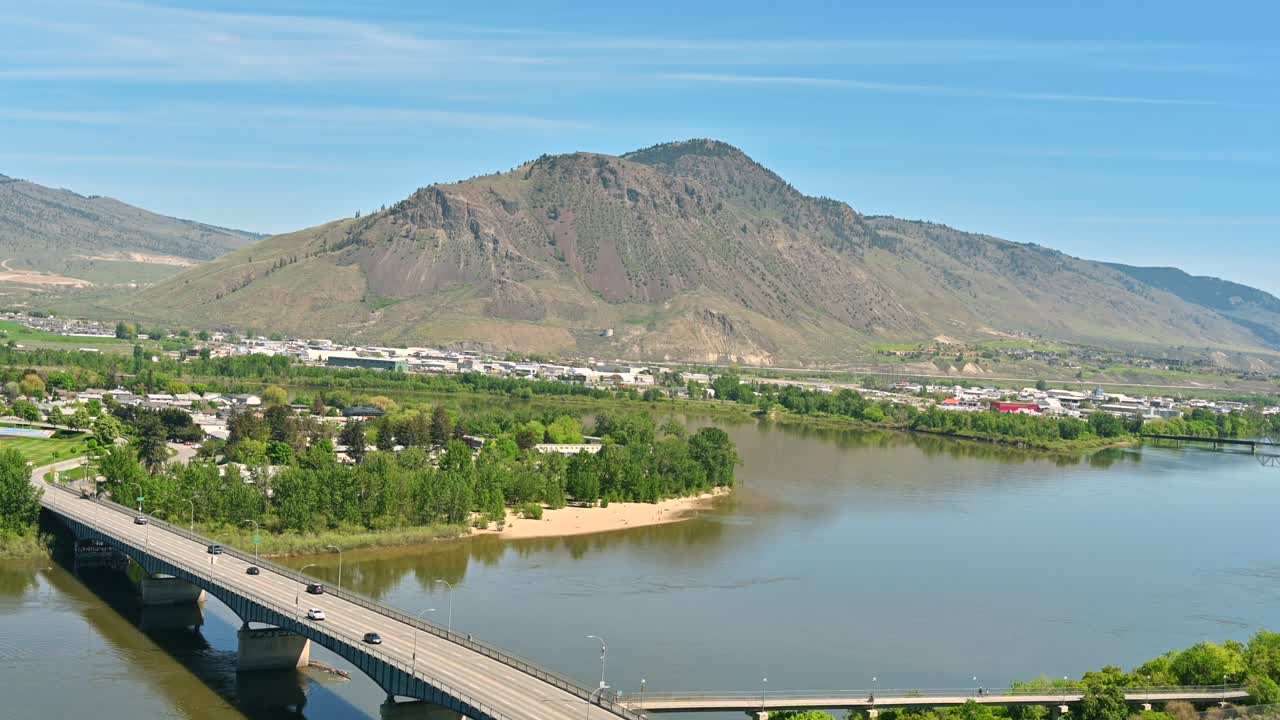 Delight Showcasing Kamloops' Breathtaking Panoramic Views of the Overlander Bridge