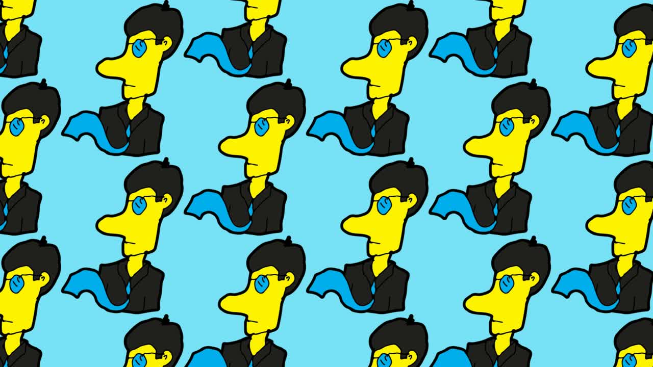 niños dibujando arte pop fondo sin costuras con el tema del hombre de negocios