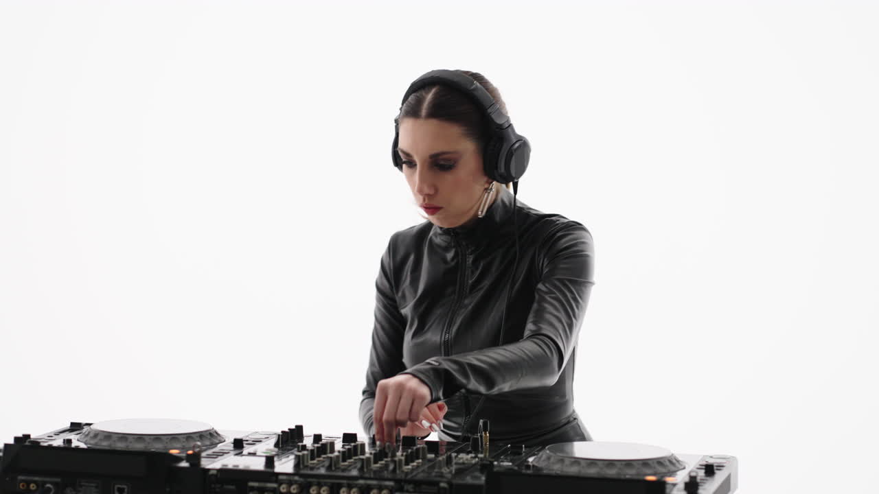 Female DJ Mixing Music