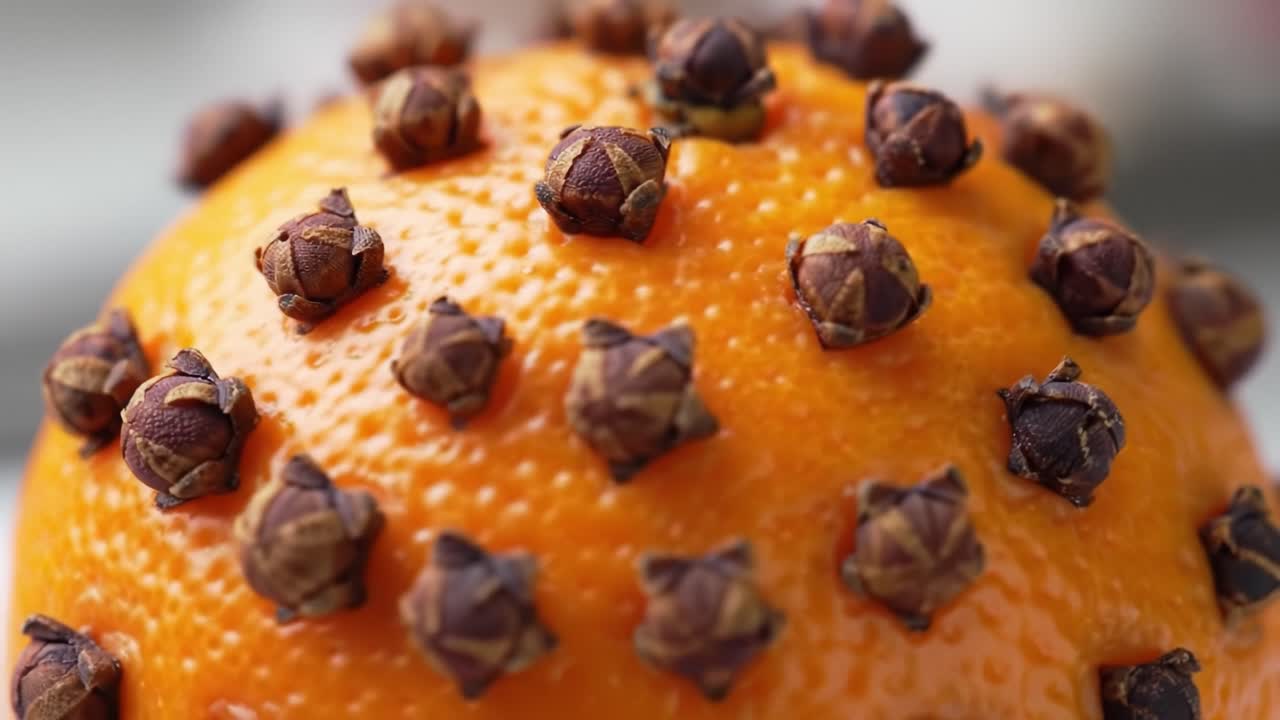 Orange Decorated with Cloves