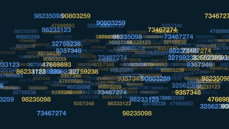 An image of scattered numbers in a grid on a black backdrop, devoid of pattern or order. The chaos and randomness of the arrangement create a sense of confusion and disorder