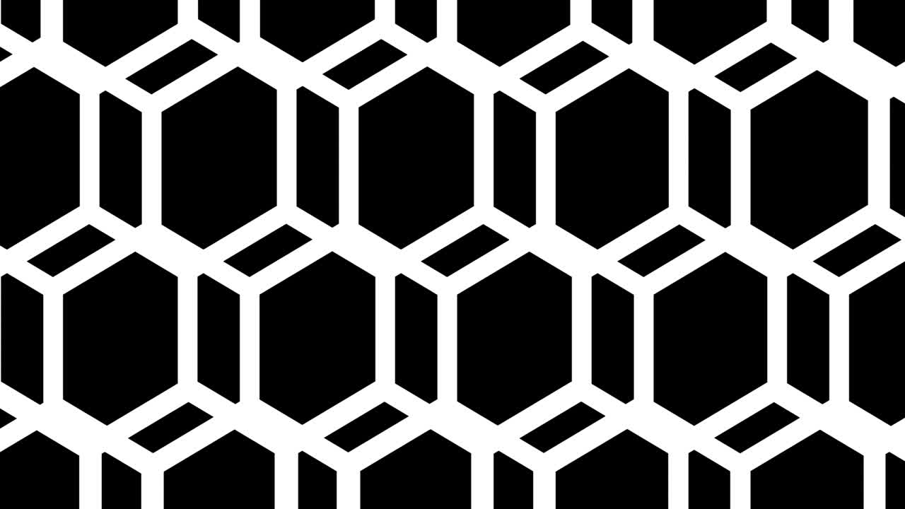 patrón de superficie de hexágonos futuristas abstractos, panal con efecto de desplazamiento.