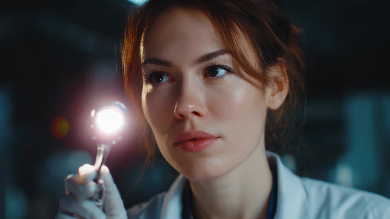 A Focused Medical Professional Examines a Patient with an Otoscope, Demonstrating Precision and Care in a Clinical Setting, Emphasizing the Importance of Health Check-Ups for Early Detection