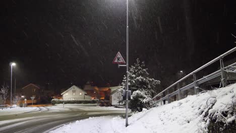 sign in a town near the north pole warning drivers of santa nad elf crossing