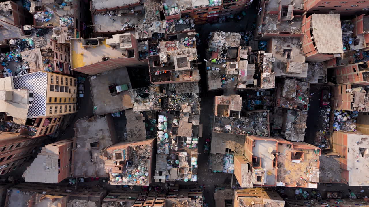 Cairo’s trash recycling hub seen from above