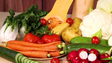 a vibrant display of assorted fresh vegetables