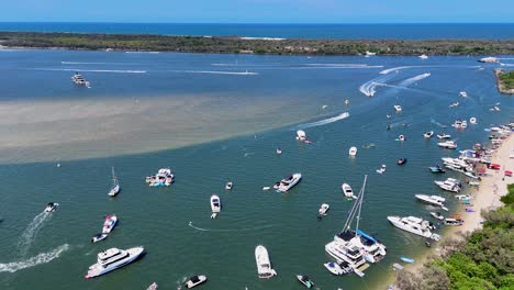 boats gather for festive australia day celebration