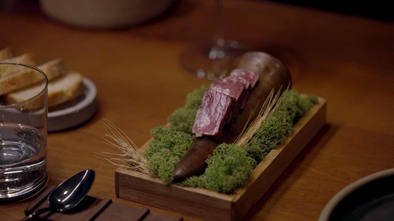 Fine dining food presentation