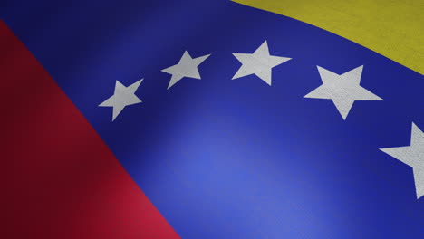 animation of close up of waving flag of venezuela