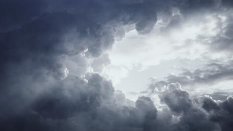 nubes cumulonimbus oscuras de 4k en el cielo