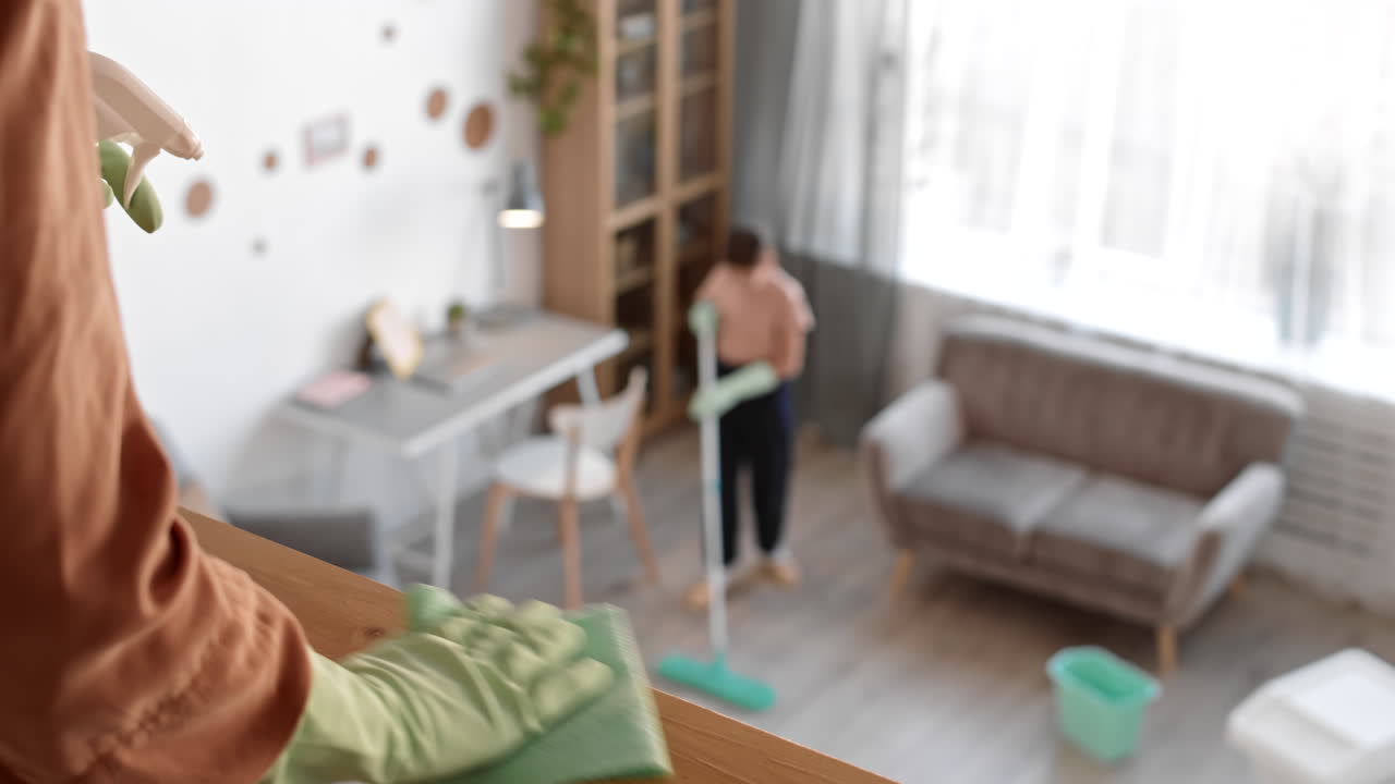 limpieza del apartamento