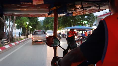 evening tuk tuk ride through krabi streets