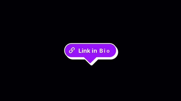 Violet Link in Bio Callout CTA