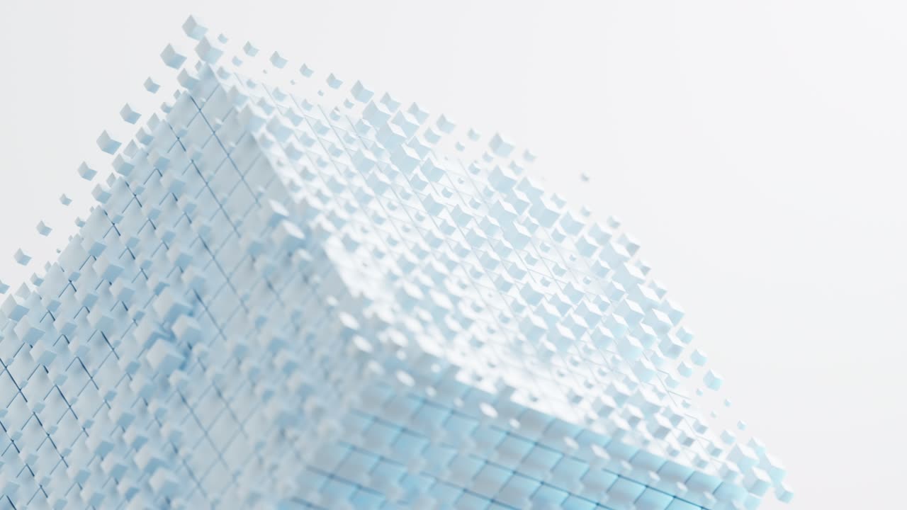 추상적인 큐브 재료, 기하학적 배경, 3d 렌더링