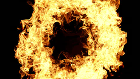 círculo de fuego abstracto