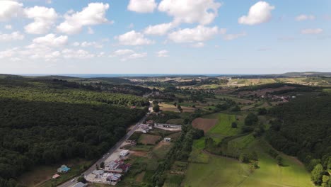 conducción coche drone aéreo 1