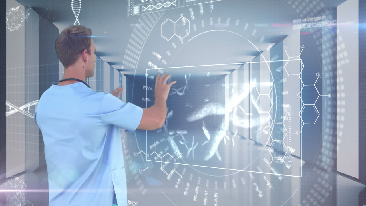 investigador que utiliza la tecnología