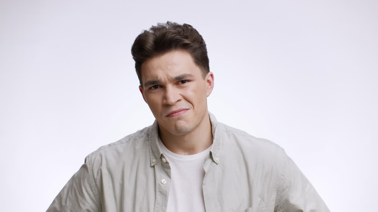 Man with a Neutral Expression