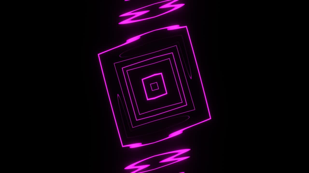 desbordamientos de una figura de neón abstracta