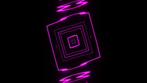 desbordamientos de una figura de neón abstracta