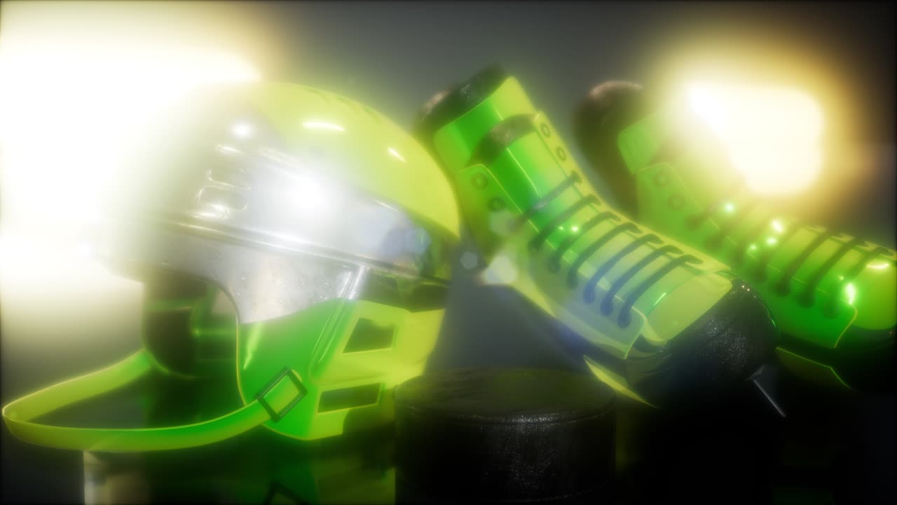 어 ⁇  속에서 하키 장비