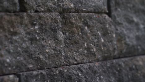 close up pan shot of a brick wall