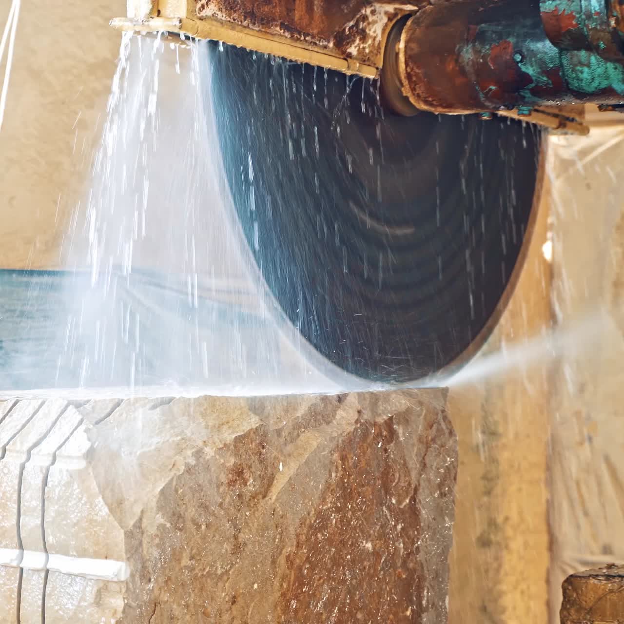 Marble cutting factory