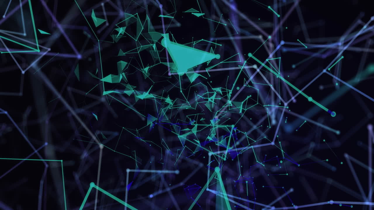 red de plexo contra un fondo negro